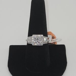 3.5 ctw Moissanite 925 Ring Sz 8